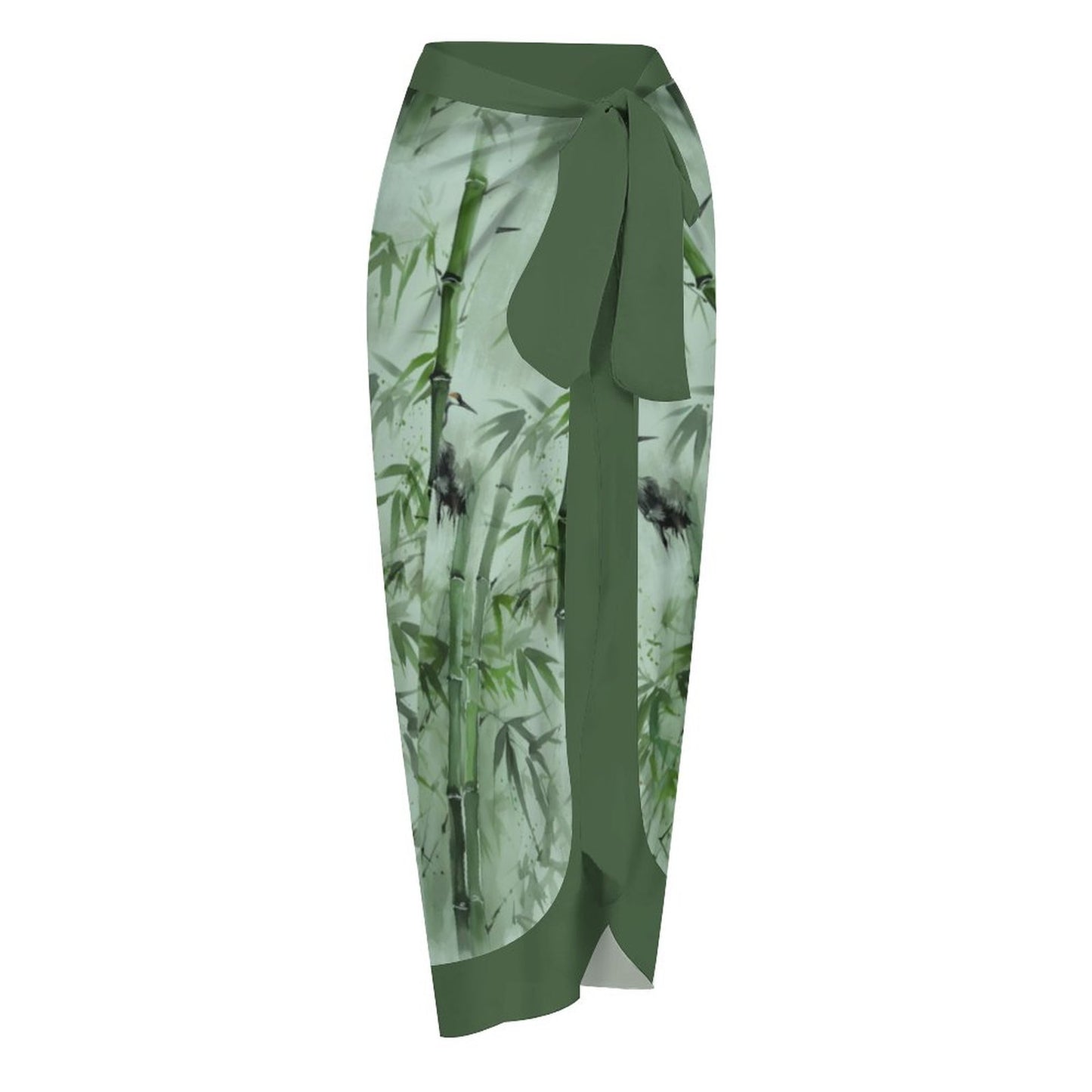 Casual Printed One-Piece Swimsuit And Cover Up 2305102452