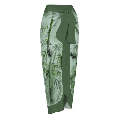 Casual Printed One-Piece Swimsuit And Cover Up 2305102452