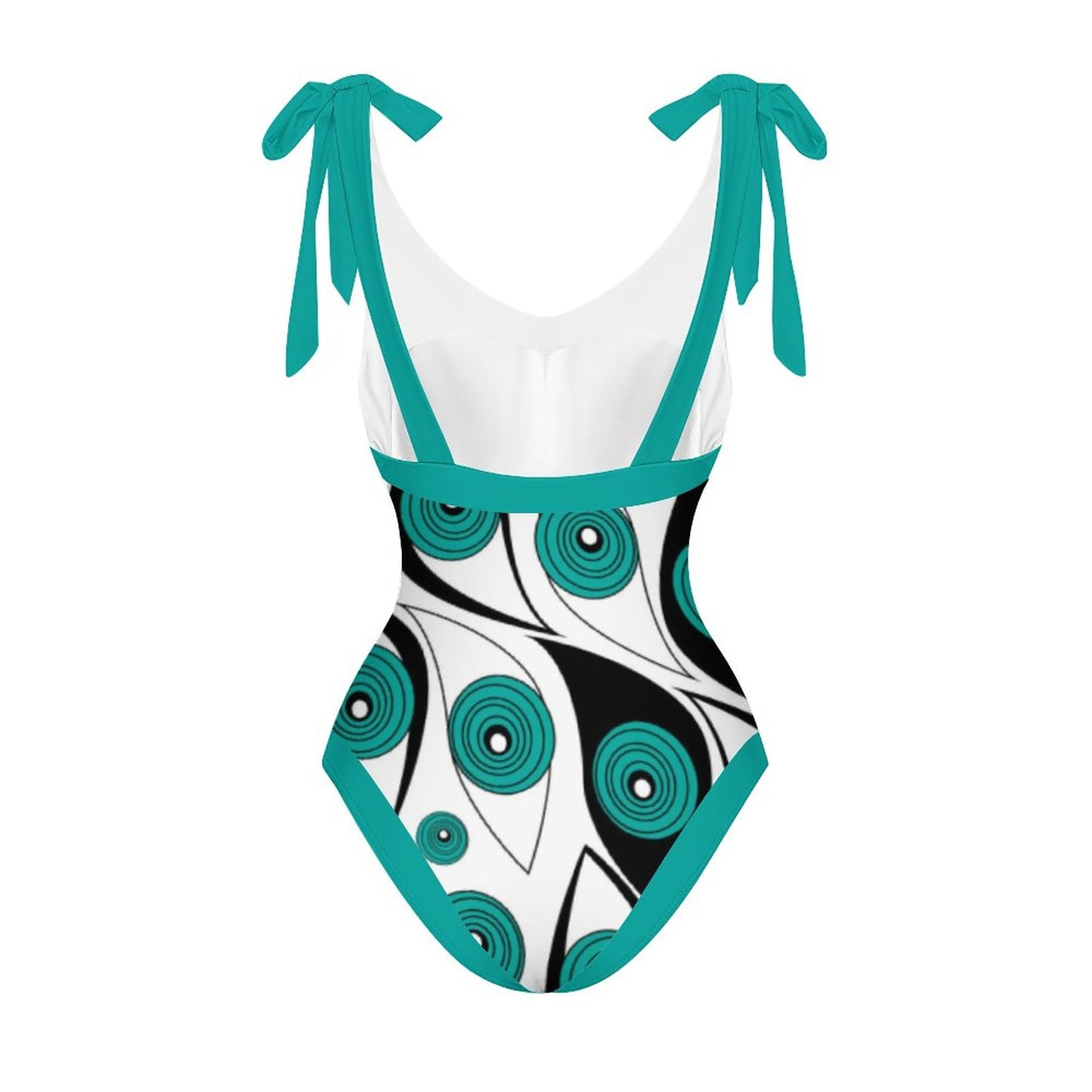 Casual Printed One-Piece Swimsuit And Cover Up 2305102471