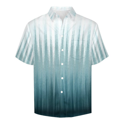 Men's Hawaiian Print Lapel Shirt 2304103749