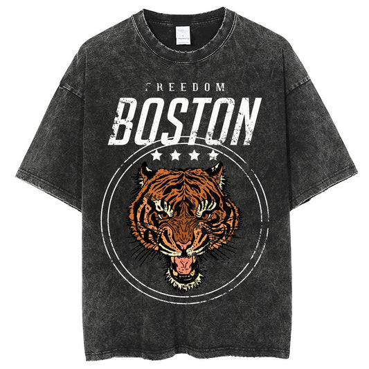 Mens Cotton Wash Solid T-Shirts Oversized Unisex Short Sleeve Streetwear Rap Hip Hop Basic Tee Tops 2305101617