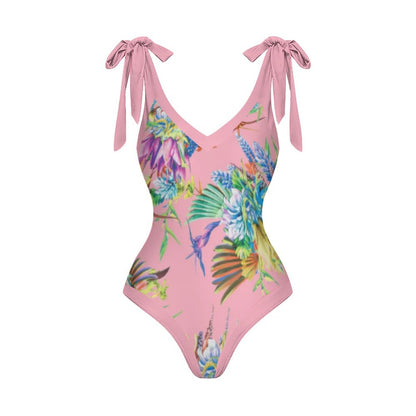 Casual Printed One-Piece Swimsuit And Cover Up 2305102743