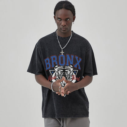 Mens Cotton Wash Solid T-Shirts Oversized Unisex Short Sleeve Streetwear Rap Hip Hop Basic Tee Tops 2305101626