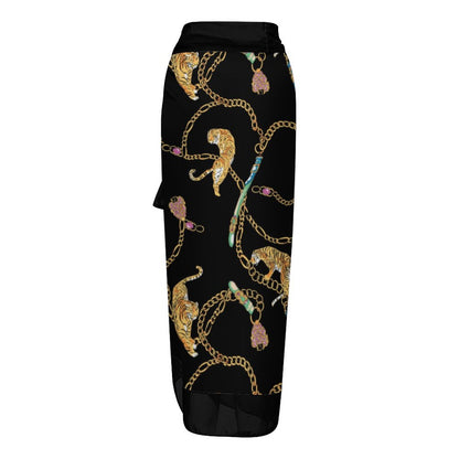 Casual Printed One-Piece Swimsuit And Cover Up 2305102502
