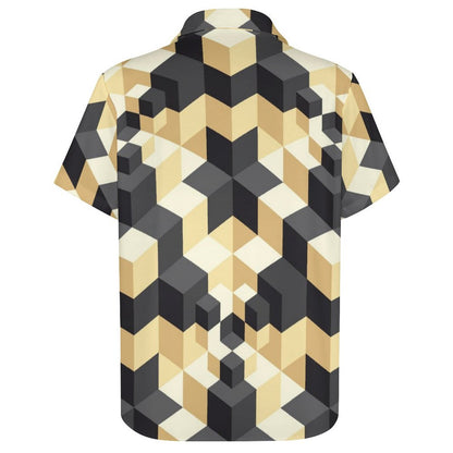 Men's Fashion Casual Printed Short Sleeve Shirts 2306101897