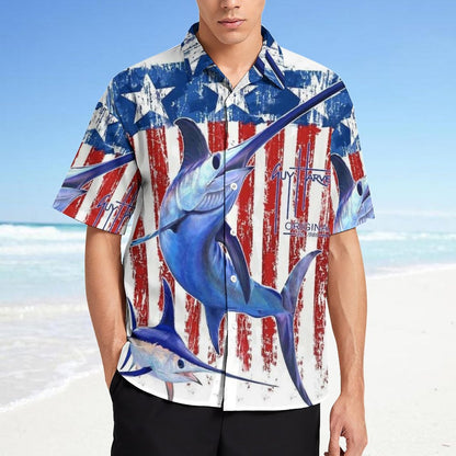 Men's Fashion Casual Printed Short Sleeve Shirts 2306101866