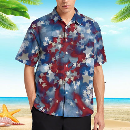 Men's Hawaiian Print Resort Shirt 2305101458