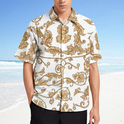 Men's Fashion Casual Printed Short Sleeve Shirts 2306100951