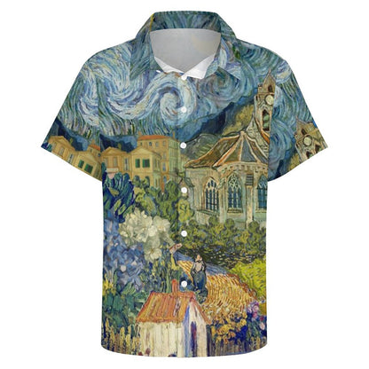 Men's Hawaiian Print Resort Shirt 2305101783