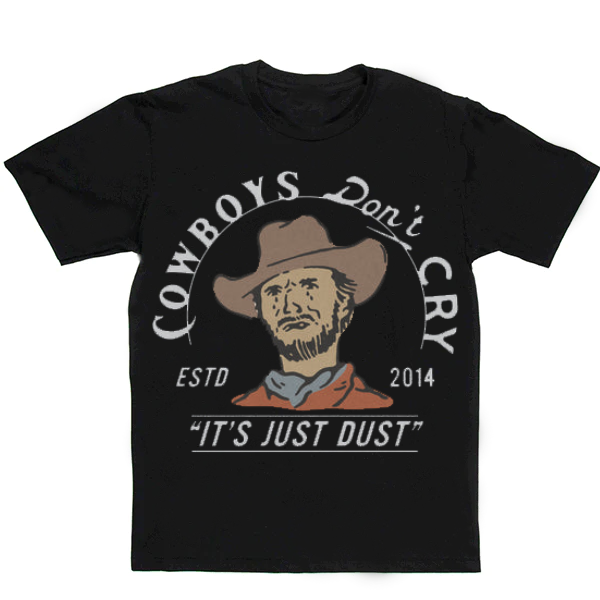 Cowboys Don't Cry Men's Casual Printed T-Shirt