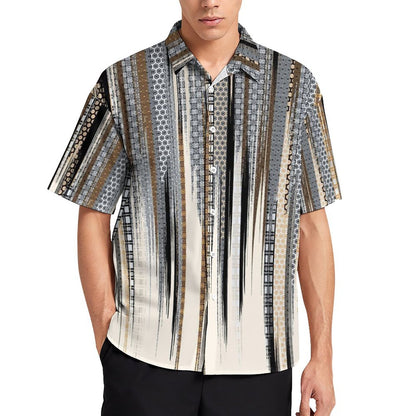 Men's Fashion Casual Printed Short Sleeve Shirts 2306101504