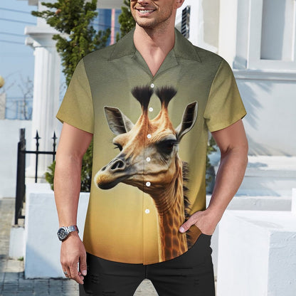Men Hawaiian Casual Short Sleeve Shirt 2305105192