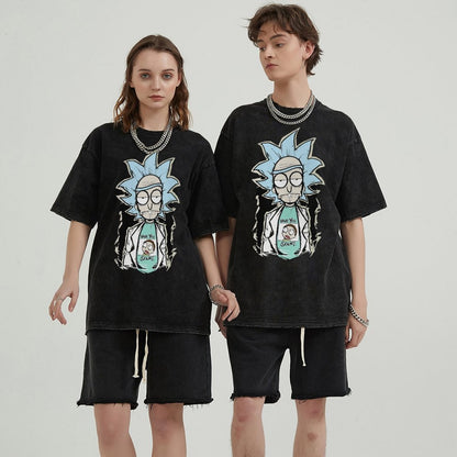 Unisex Vintage Solid Wash T-Shirts 2305103414