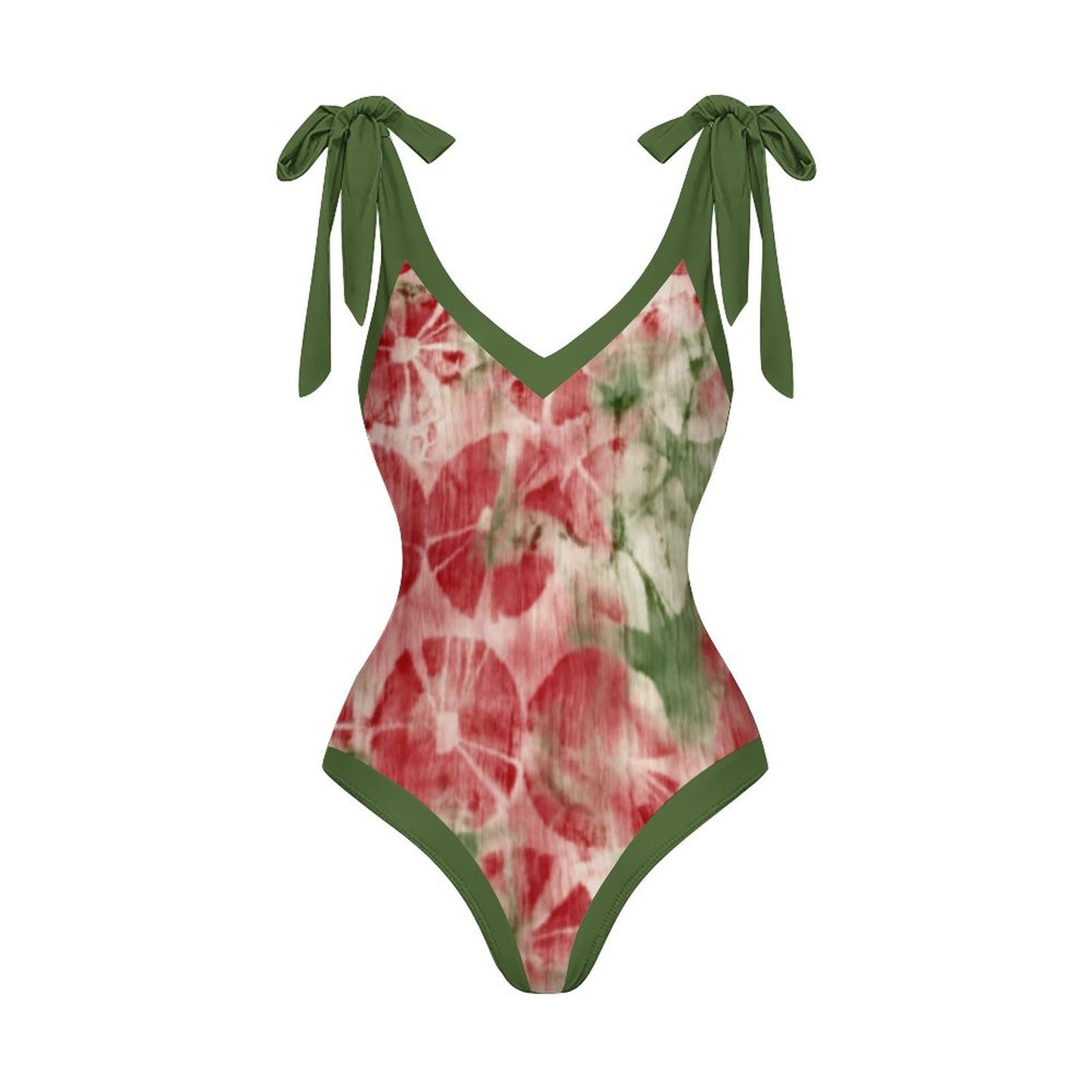 Casual Printed One-Piece Swimsuit And Cover Up 2305104034