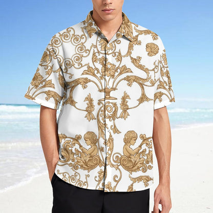 Men's Fashion Casual Printed Short Sleeve Shirts 2306100950