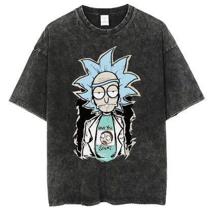 Unisex Vintage Solid Wash T-Shirts 2305103414