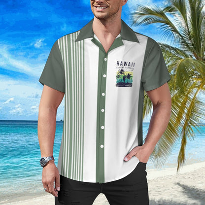 Men's Hawaiian Print Casual Shirt 2304104641