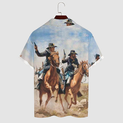 Men's Hawaiian Casual Short Sleeve Shirt 2305101807