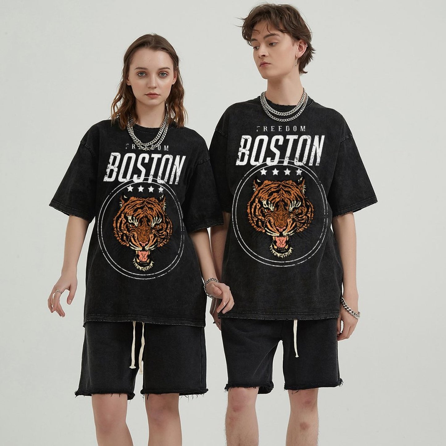 Mens Cotton Wash Solid T-Shirts Oversized Unisex Short Sleeve Streetwear Rap Hip Hop Basic Tee Tops 2305101617