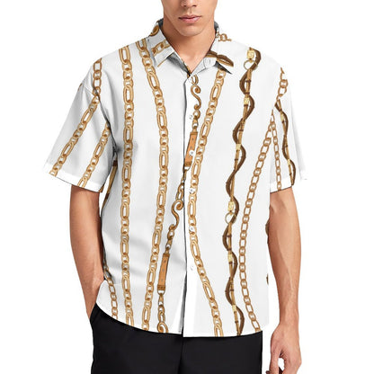 Men's Fashion Casual Printed Short Sleeve Shirts 2306100787