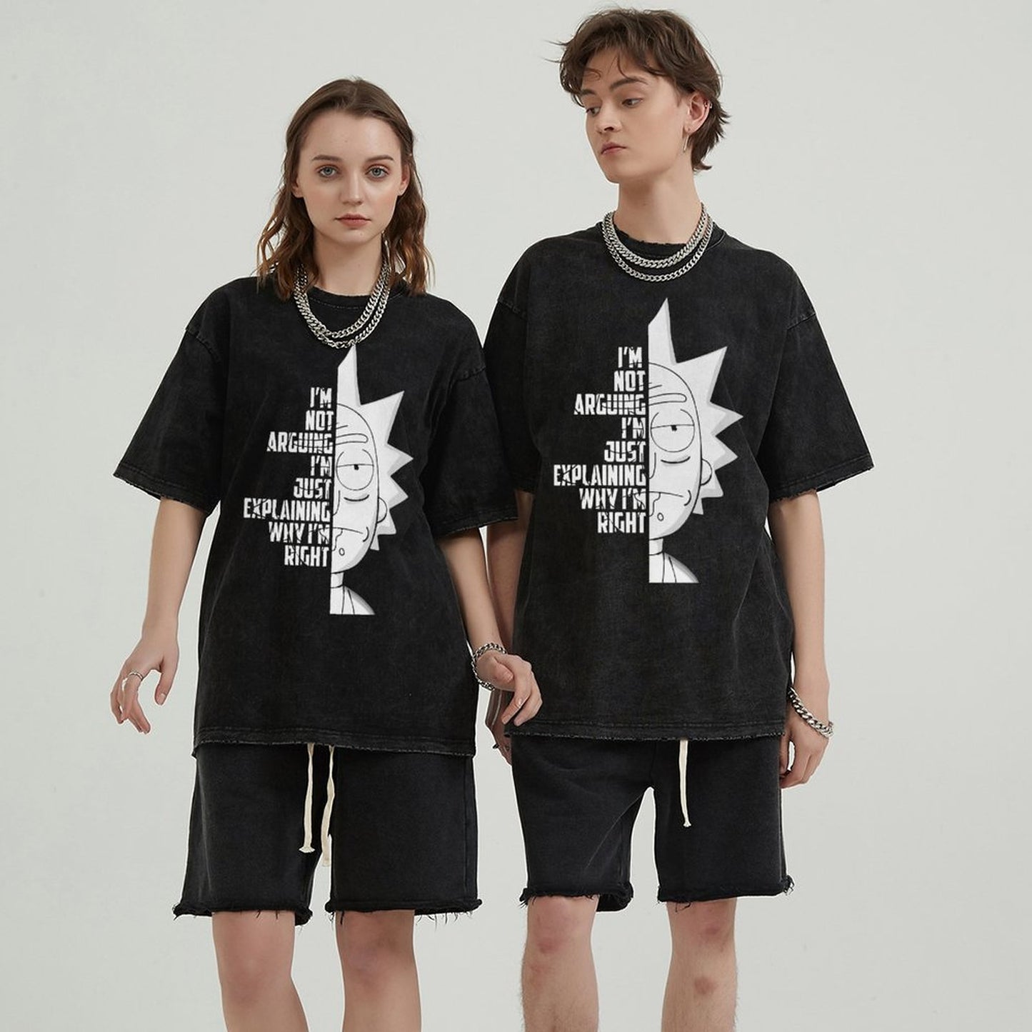 Unisex Vintage Solid Wash T-Shirts 2305103021