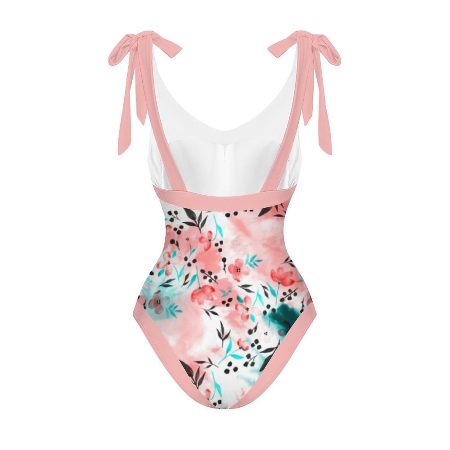 Casual Printed One-Piece Swimsuit And Cover Up 2305102411