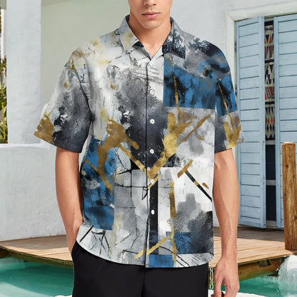 Men's Fashion Casual Printed Short Sleeve Shirts 2306105166