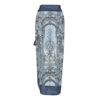 Casual Printed One-Piece Swimsuit And Cover Up 2305102458