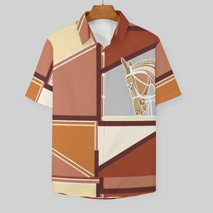 Men's Fashion Casual Printed Short Sleeve Shirts 2306100437