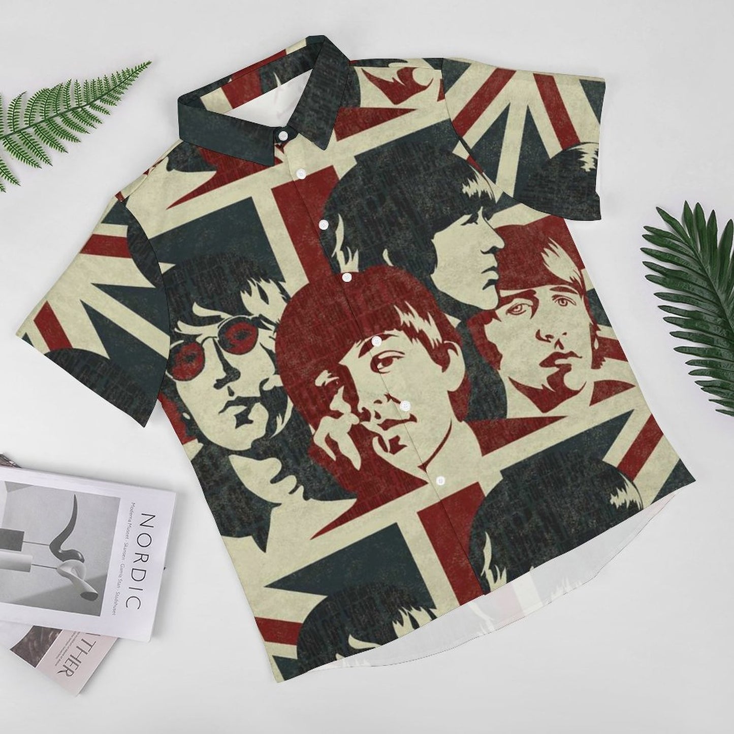 Men's Fashion Casual Printed Short Sleeve Shirts 2306104154