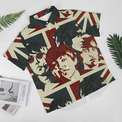 Men's Fashion Casual Printed Short Sleeve Shirts 2306104154