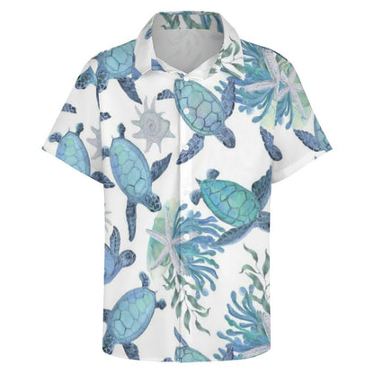 Men's Hawaiian Print Resort Shirt 2305101674