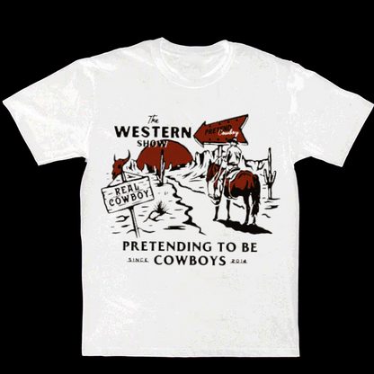 Western Show Men's Casual Printed T-Shirt