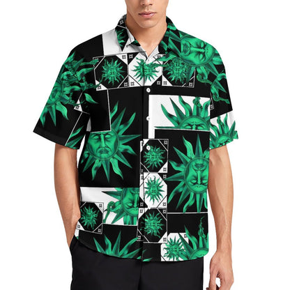 Men's Fashion Casual Printed Short Sleeve Shirts 2306100031
