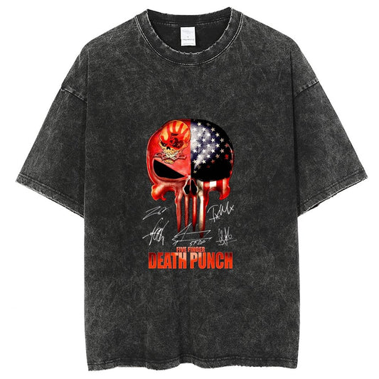 Unisex Vintage Solid Wash T-Shirts 2305104067