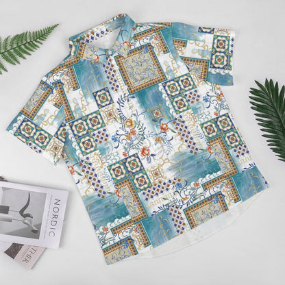 Men's Hawaiian Print Resort Shirt 2304102444