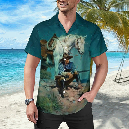 Men's Hawaiian Casual Short Sleeve Shirt 2305101803