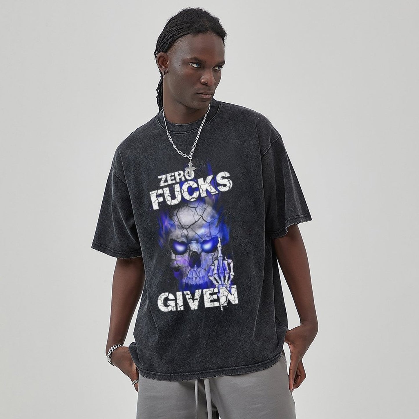Unisex Vintage Solid Wash T-Shirts 2305104086