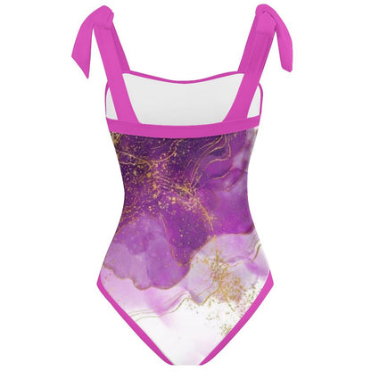 Fashion Printed One Piece Swimsuit And Cover Up 2306102469