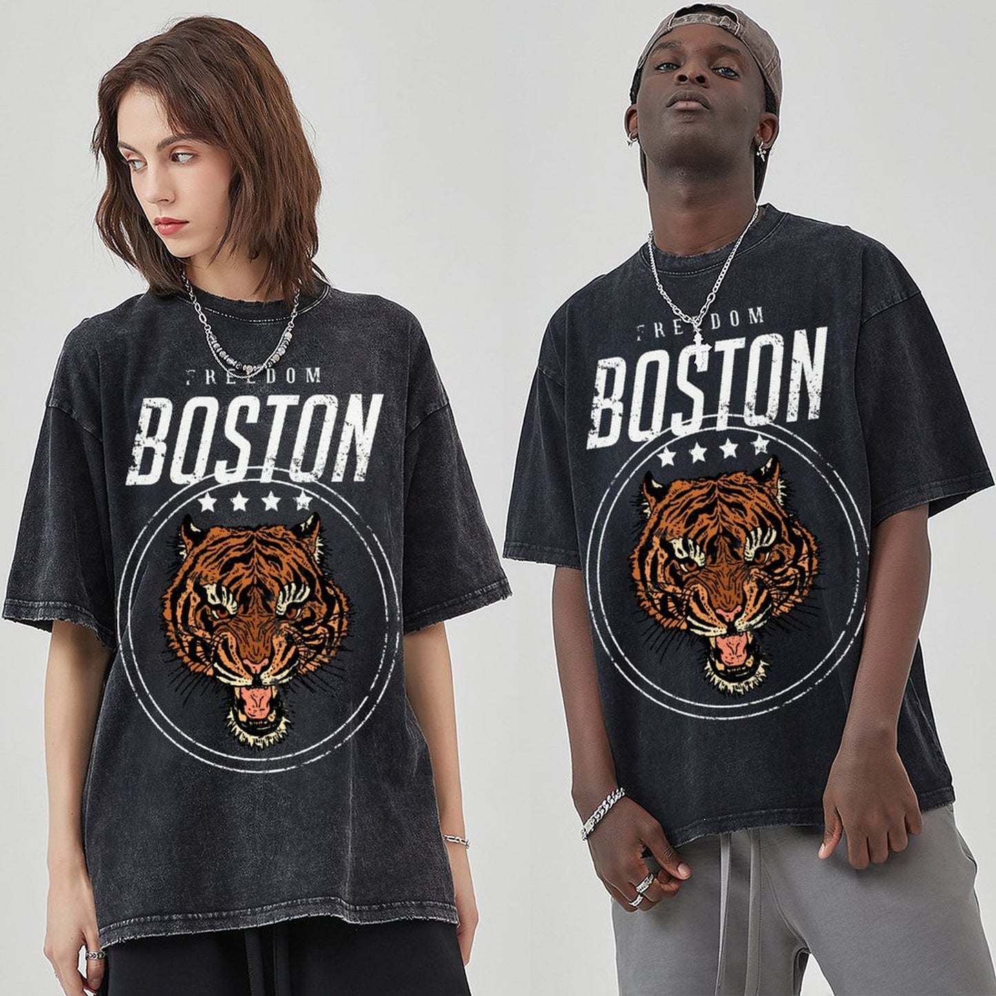 Mens Cotton Wash Solid T-Shirts Oversized Unisex Short Sleeve Streetwear Rap Hip Hop Basic Tee Tops 2305101617