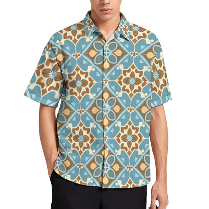 Men's Fashion Casual Printed Short Sleeve Shirts 2306100442
