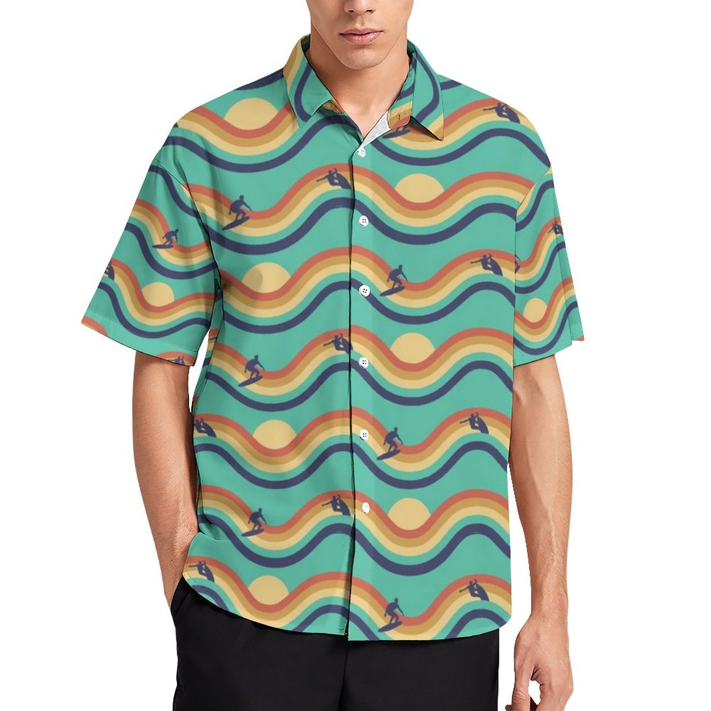 Men's Hawaiian Print Resort Shirt 2305103721