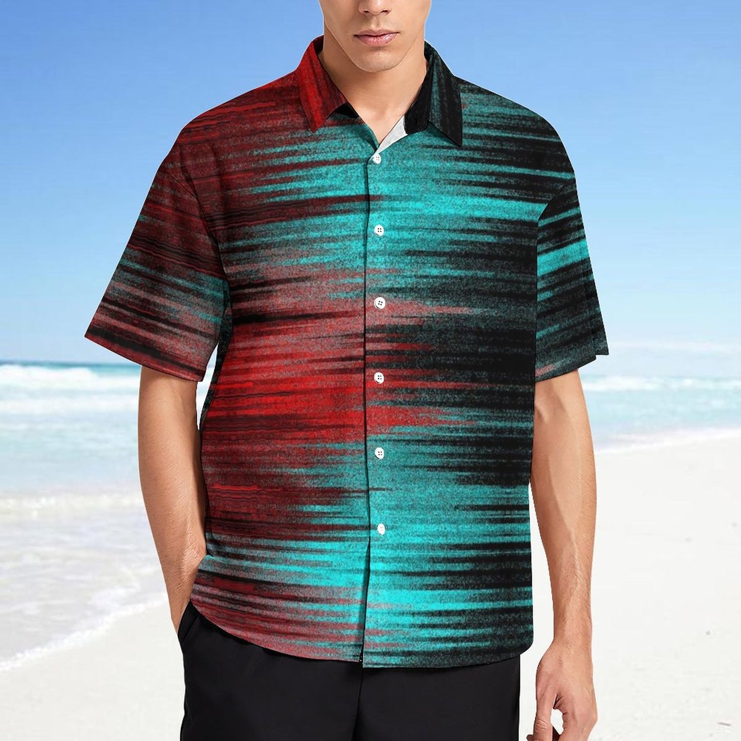 Men's Fashion Casual Printed Short Sleeve Shirts 2306102198