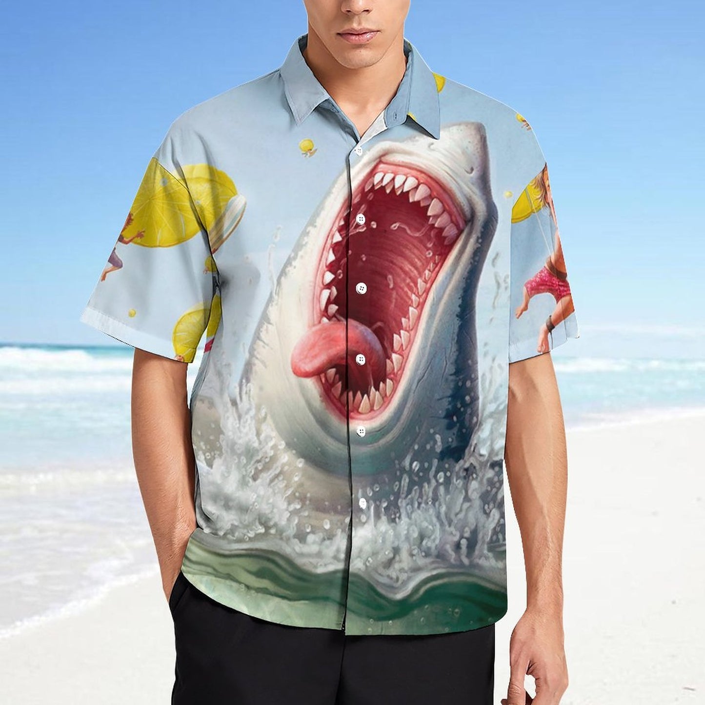 Men's Fashion Casual Printed Short Sleeve Shirts 2306100800