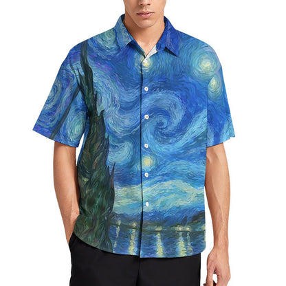 Men's Hawaiian Print Resort Shirt 2305101784