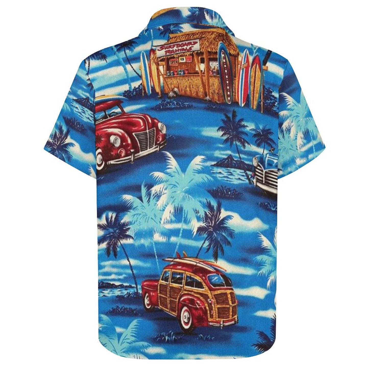 Men's Fashion Casual Printed Short Sleeve Shirts 2306102191