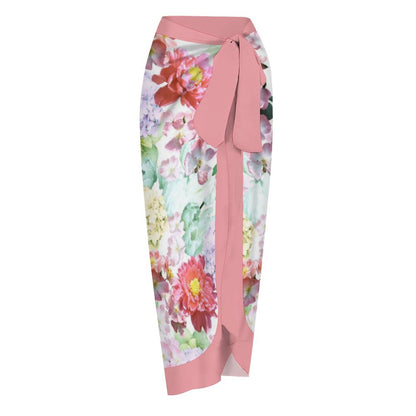 Casual Printed One-Piece Swimsuit And Cover Up 2305102665