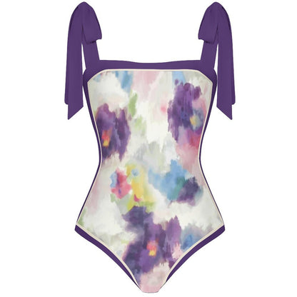 Fashion Printed One Piece Swimsuit And Cover Up 2305105885