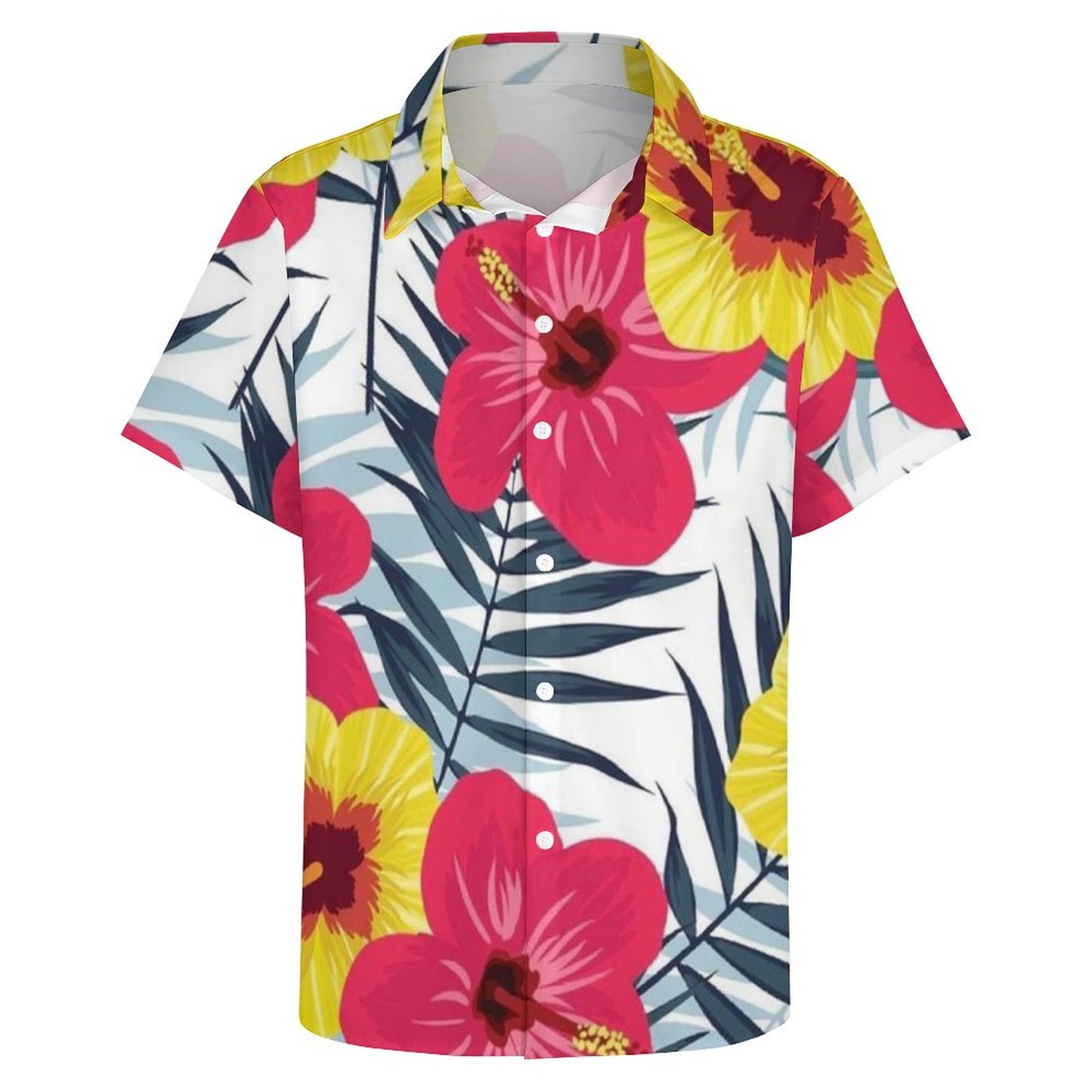Men's Hawaiian Print Resort Shirt 2305101544