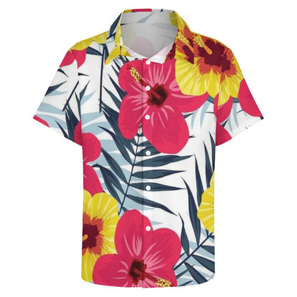 Men's Hawaiian Print Resort Shirt 2305101544